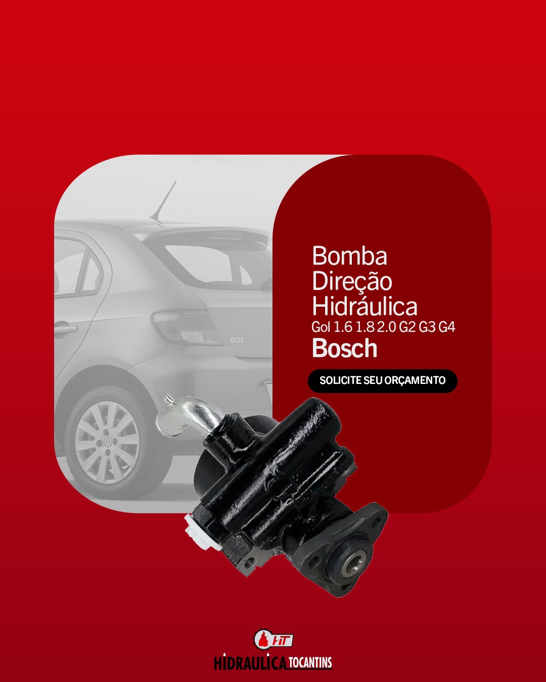 Bomba de direção Hidráulica - Gol